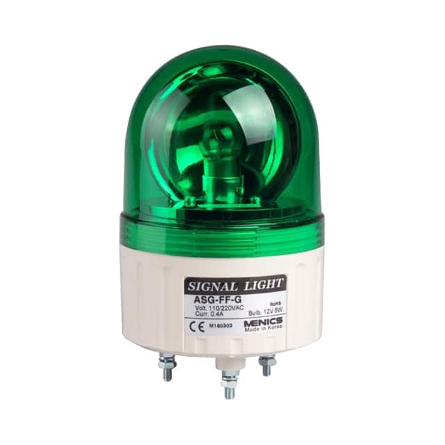 ASG-FF-G BEACON 86MM ROTATE 110-220V GRN