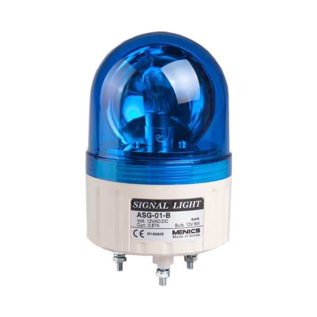 ASGB-02-B BEACON 86MM ROTATE 24V BLUE BZ