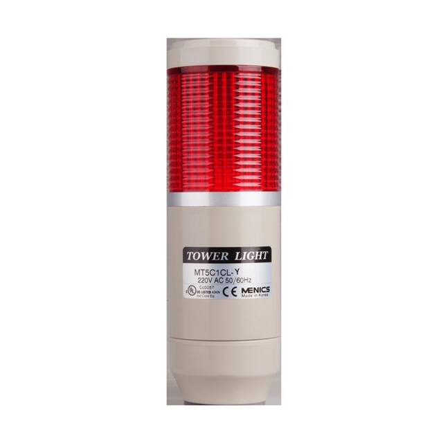 MT5C1AL-R TOWER 56MM FLASH 24V RED