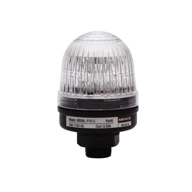 MS56L-F20-C BEACON LED 56MM FLASH CLEAR 220V
