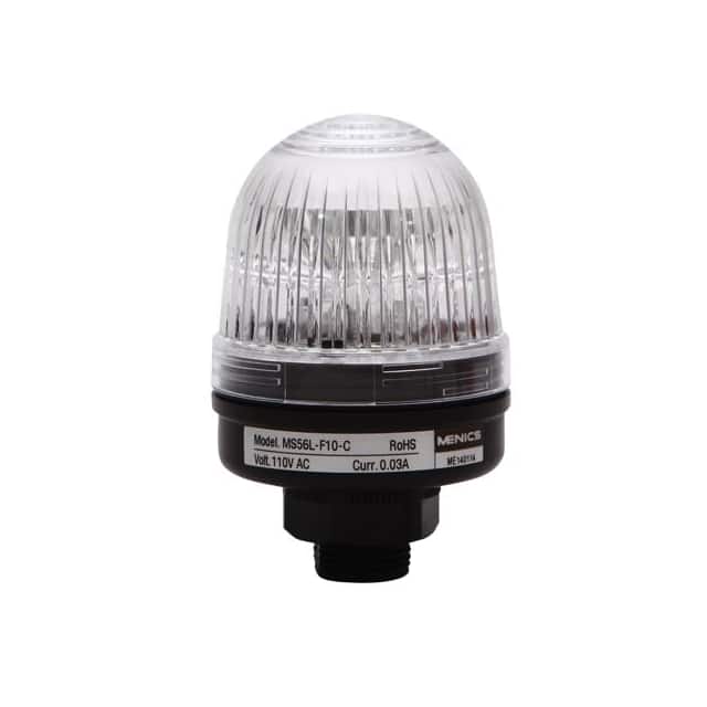 MS56L-F10-C BEACON LED 56MM FLASH CLEAR 110V