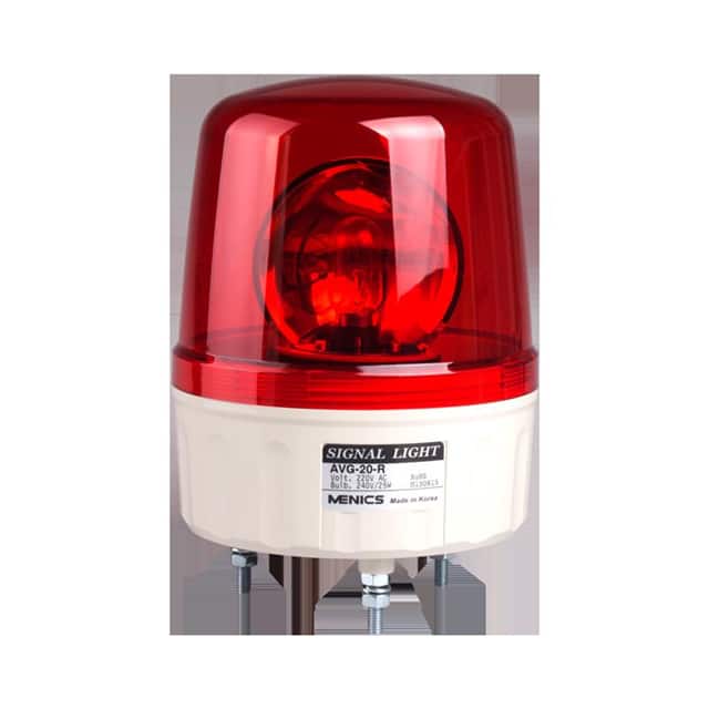 AVG-20-R BEACON 135MM ROTATE 220V RED