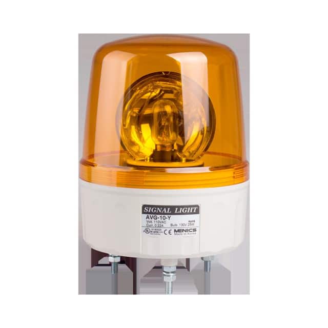 AVG-10-Y BEACON 135MM ROTATE 110V YELLOW