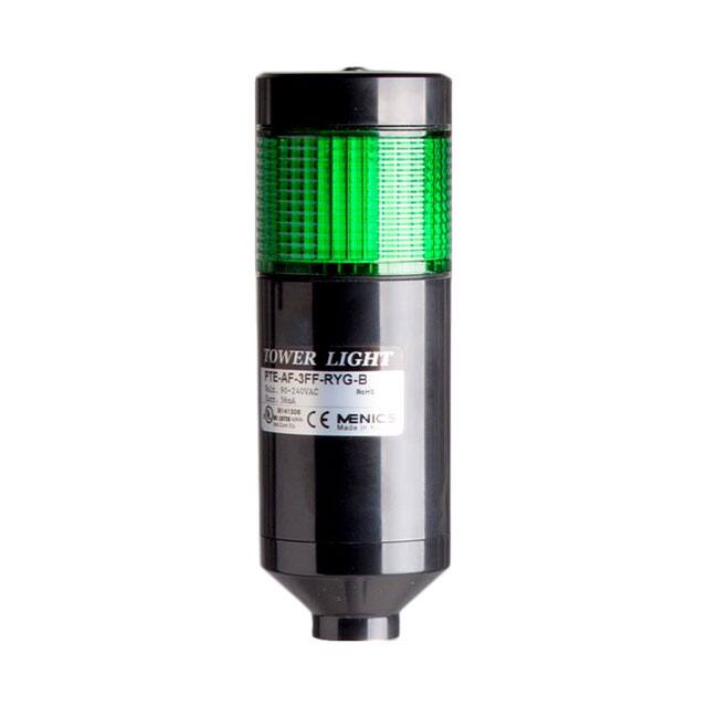 PTE-A-1FF-G-B TOWER 56MM STEADY 90-240V GREEN