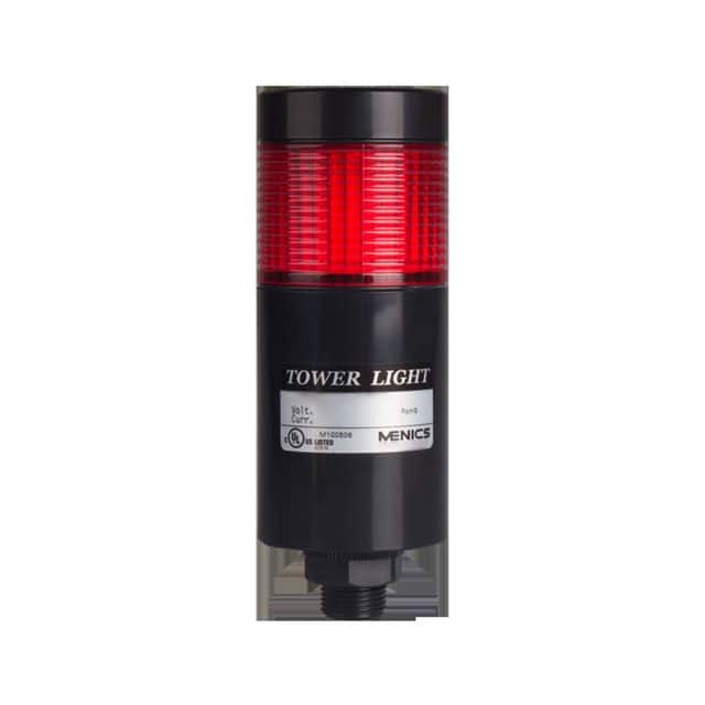 PTE-SCF-102-R-B TOWER 56MM FLASH 24V RED