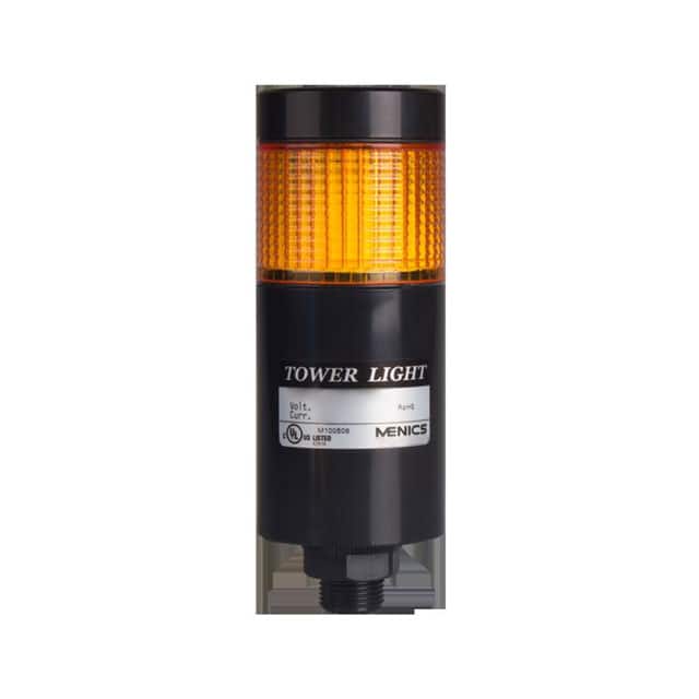 PTE-SCF-102-Y-B TOWER 56MM FLASH 24V YELLOW