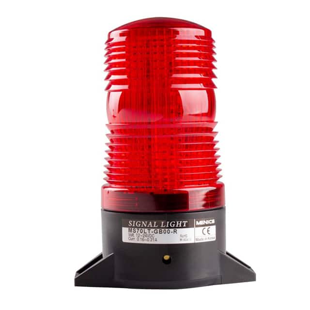 MS70S-G10-R STROBE 70MM 110V SURFACE RED