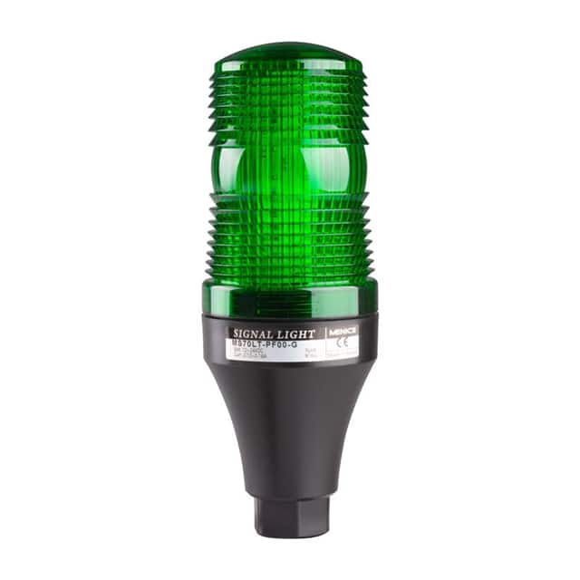 MS70S-P00-G STROBE 70MM 12-48V POLE GREEN