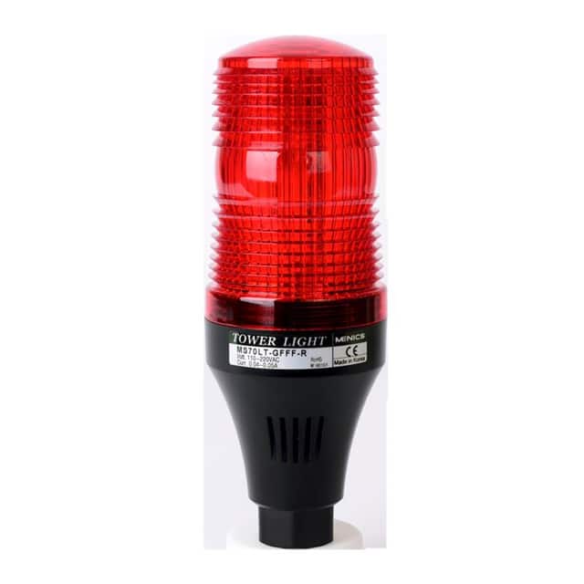 MS70S-P00-R STROBE 70MM 12-48V POLE RED