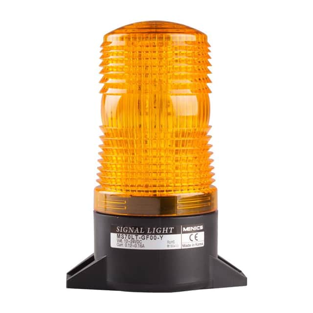 MS70S-G00-Y STROBE 70MM 12-48V SURFACE YLW
