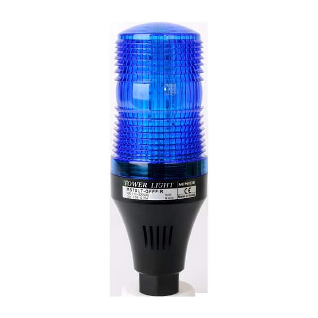 MS70S-P00-B STROBE 70MM 12-48V POLE BLUE