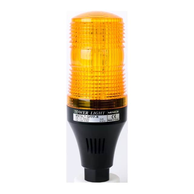 MS70S-P00-Y STROBE 70MM 12-48V POLE YLW