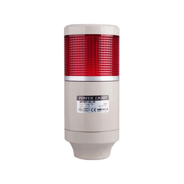 MT8C1BL-R TOWER 85MM FLASH 110V RED