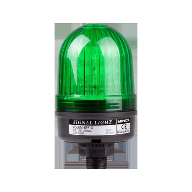 MS66M-FFF-G BEACON 66MM FLASH 90-240V GREEN