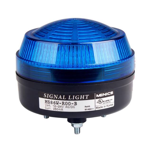 MS86W-B02-B 86MM FLASH ROTATE 24V BLUE 80DB