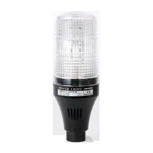 MS70LT-PFFF-C BEACON 70MM FLASH 110-220V CLEAR