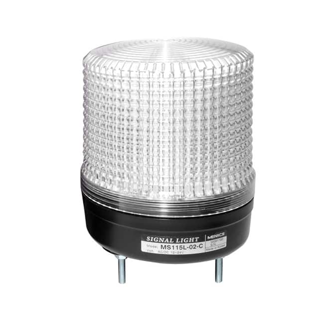 MS115L-F02-C BEACON 115MM FLASH 24V CLEAR