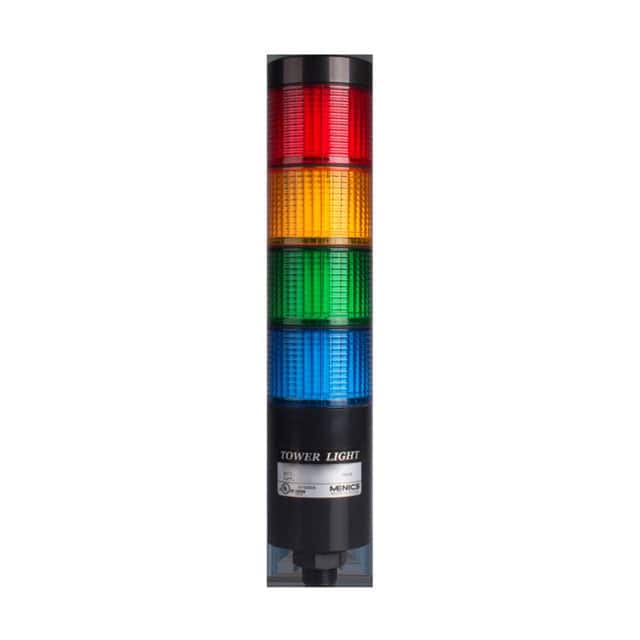 PTE-SCF-4FF-RYGB-B TOWER 56MM FLASH 90-240V RYGB