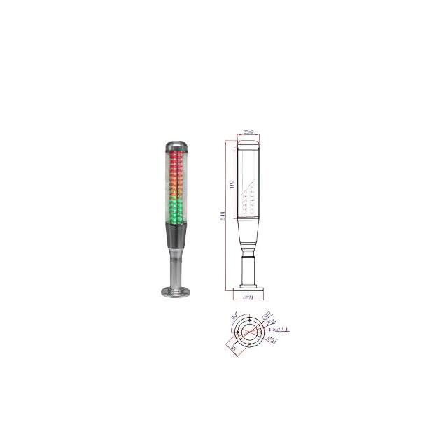 OMJ1-301-BN-RYG LED MULTI-FUNTIONAL SIGNAL LIGHT