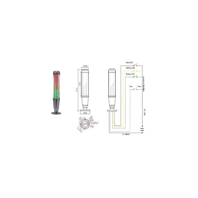 OMI1-301-RN-RYG LED MULTI-FUNTIONAL SIGNAL LIGHT