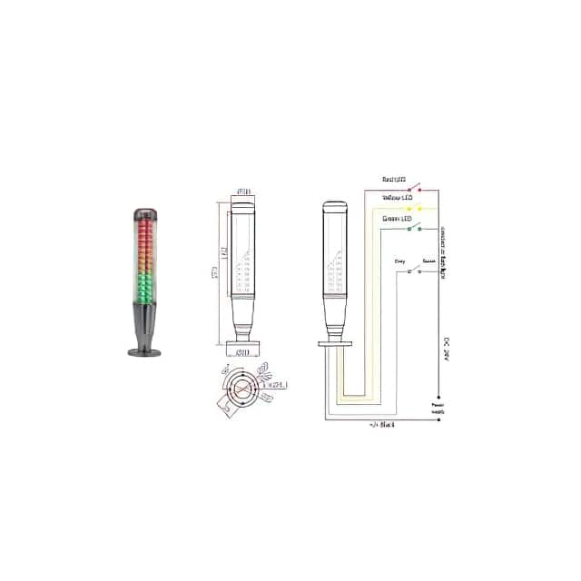 OMI1-301-QN-RYG LED MULTI-FUNTIONAL SIGNAL LIGHT