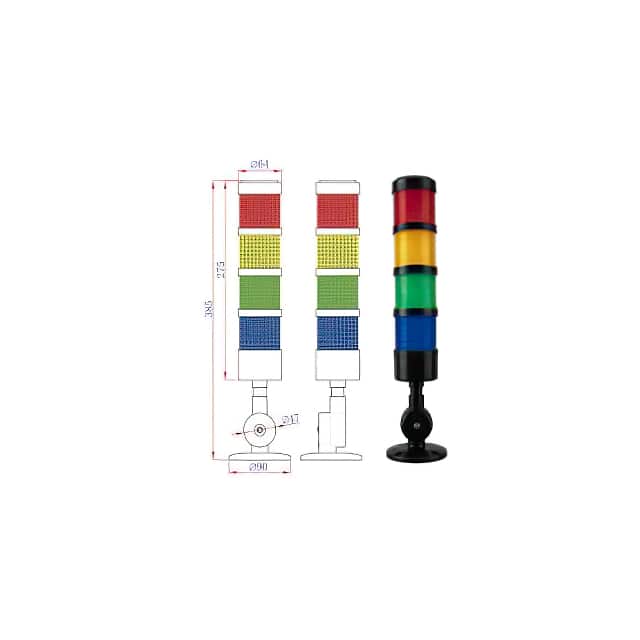 MSL1-401BN-RYG LED MULTI-FUNTIONAL SIGNAL LIGHT
