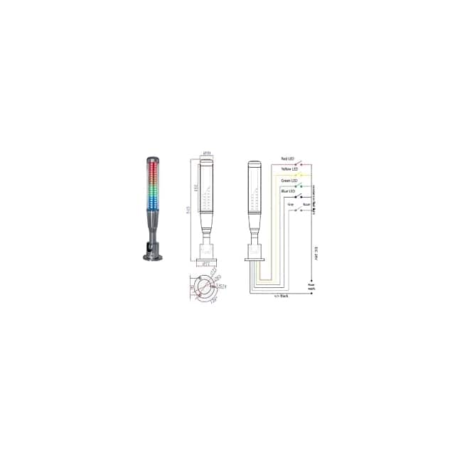 OMC1-401-RN-RYGB LED MULTI-FUNTIONAL SIGNAL LIGHT