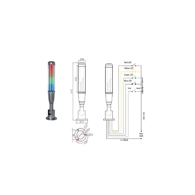 OMC1-401-QN-RYGB LED MULTI-FUNTIONAL SIGNAL LIGHT