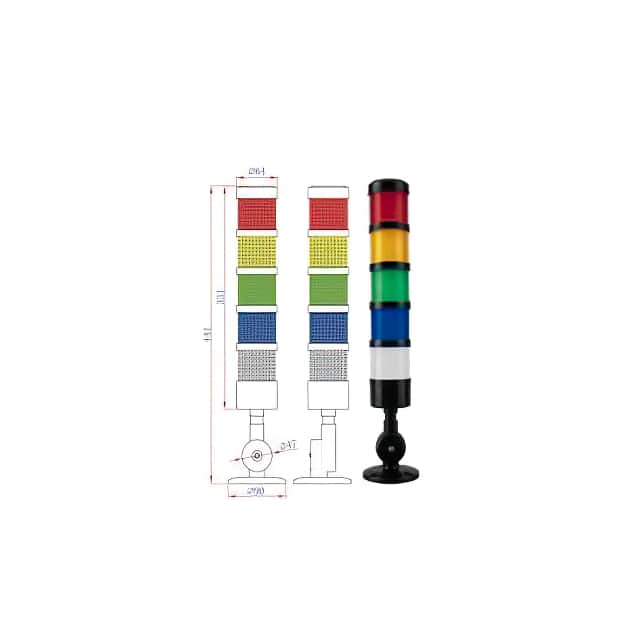 MSL1-501FN-RYGBBW LED MULTI-FUNTIONAL SIGNAL LIGHT