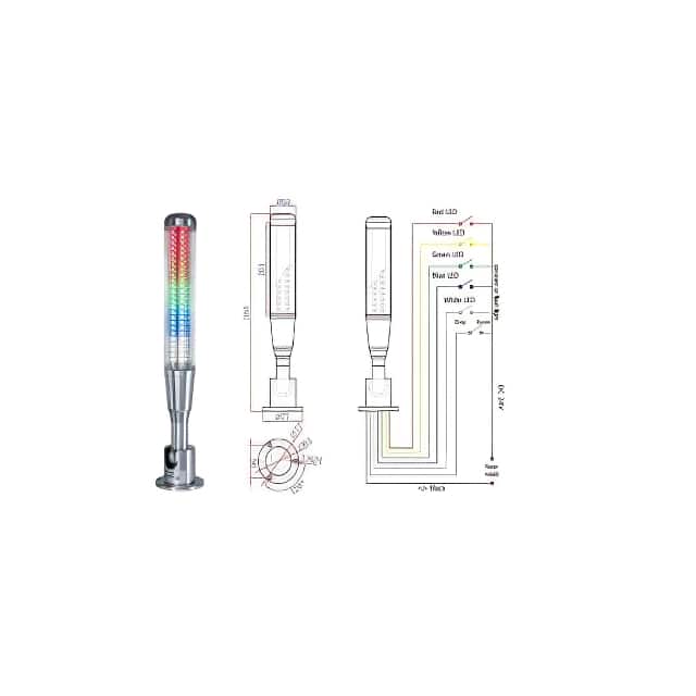 OMC1-501-FN-RYGBW LED MULTI-FUNTIONAL SIGNAL LIGHT