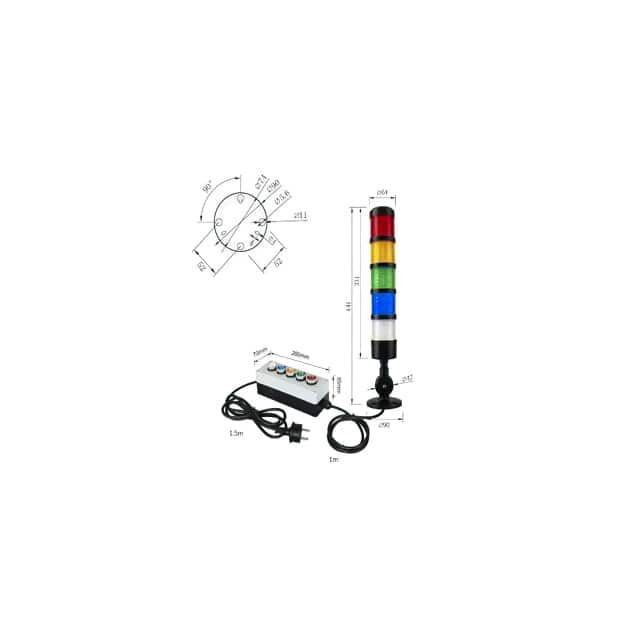 BMSL2-501RN-RYGBW LED MULTI-FUNTIONAL SIGNAL LIGHT