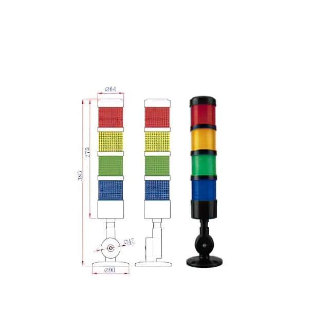MSL1-401RN-RYGB LED MULTI-FUNTIONAL SIGNAL LIGHT