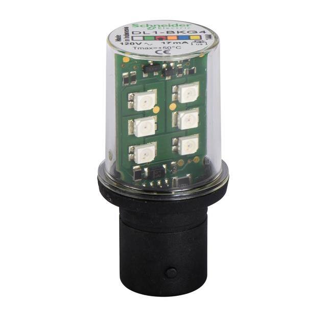 DL1BKG4 FLASHING LED, 120 VAC RED