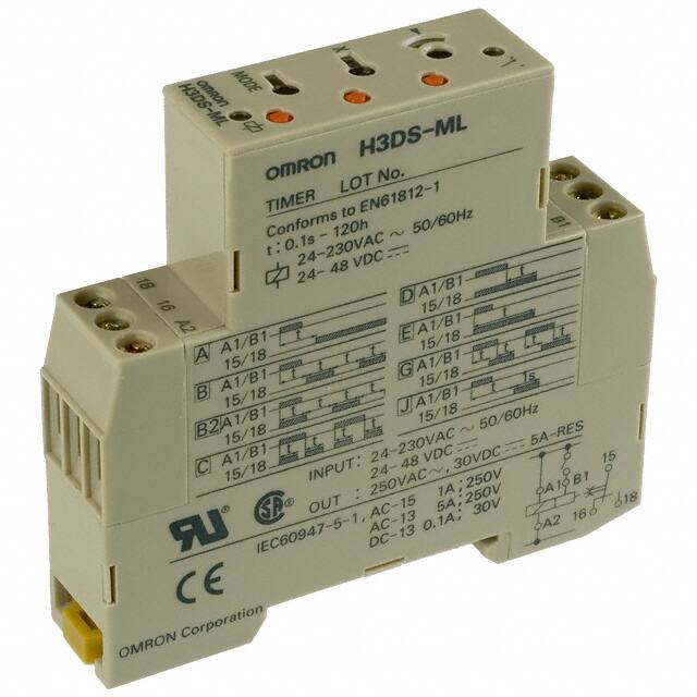 H3DS-ML AC24-230/DC24-48 RELAY TIME DELAY 120HRS 5A 250V