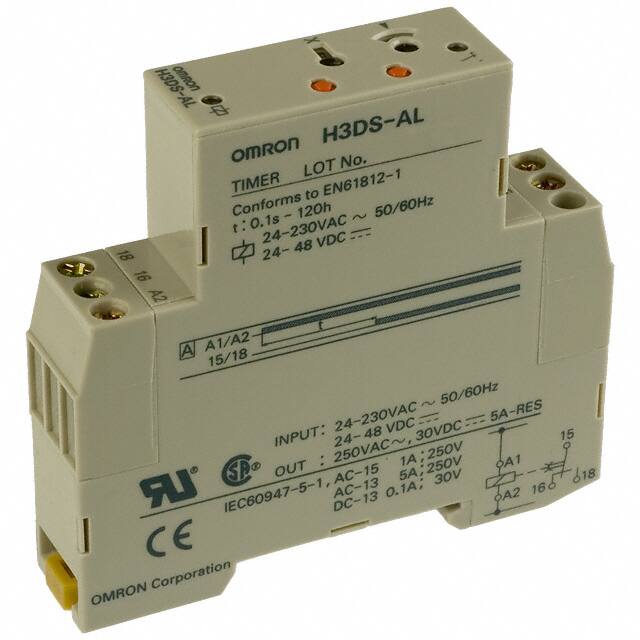 H3DS-AL AC24-230/DC24-48 RELAY TIME DELAY 120HRS 5A 250V