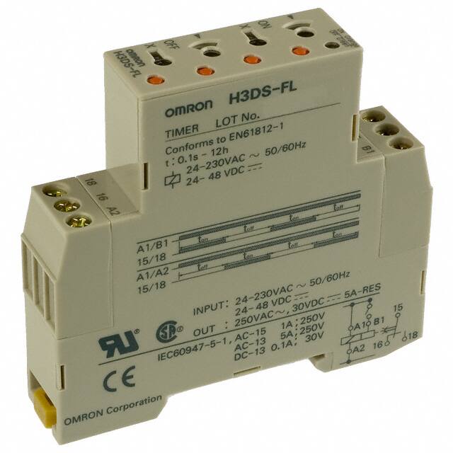 H3DS-FL AC24-230/DC24-48 RELAY TIME DELAY 12HRS 5A 250V