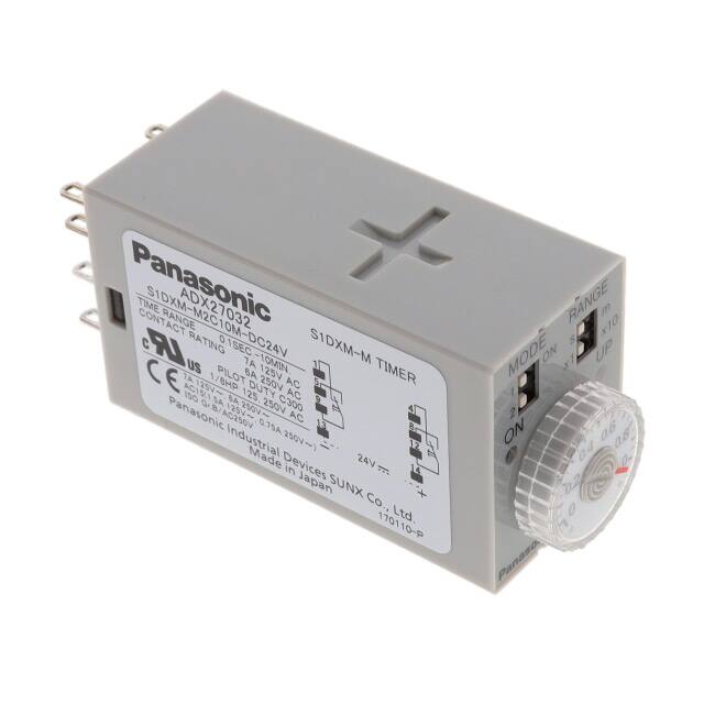 S1DXM-M2C10M-DC24V RELAY TIME DELAY 10MIN 7A 250V