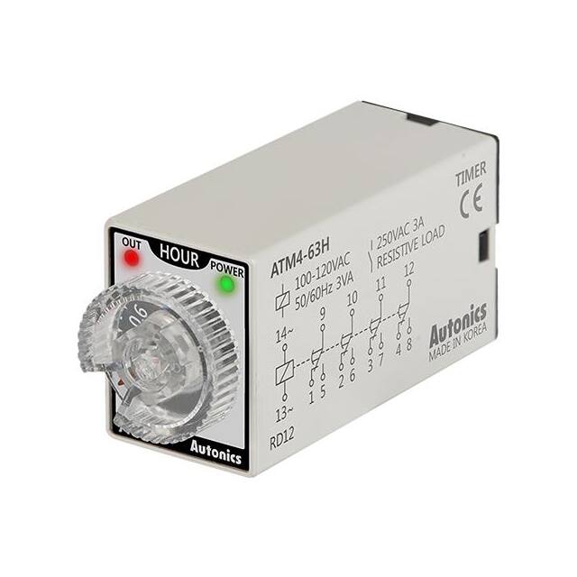 ATM4-63H RELAY TIME DELAY 3HR 3A 250V