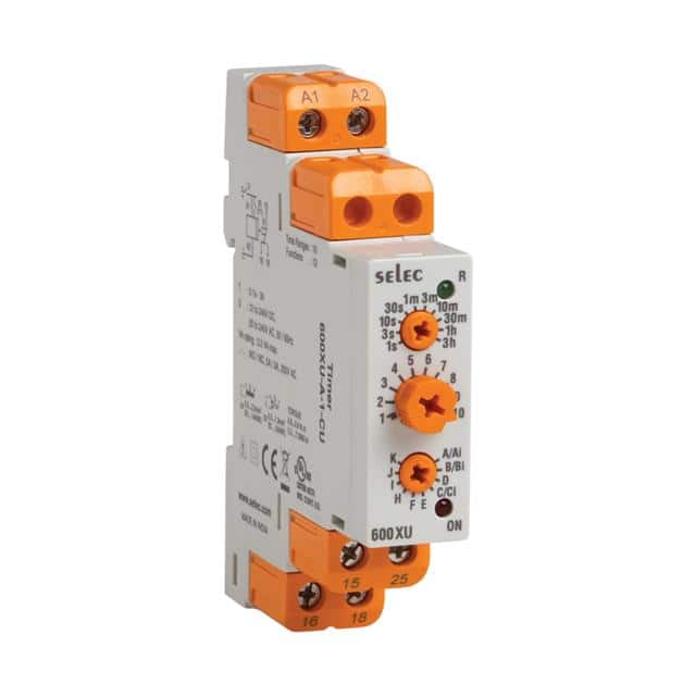 600XU-A-1-CU-ROHS RELAY TIME DELAY 3HR 5A 250V