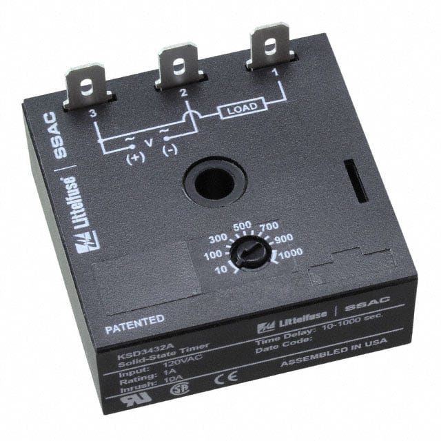 KSD3432A RELAY TIME DELAY 1000SEC CHASSIS