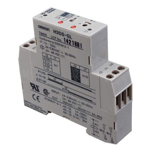 H3DS-GL AC24-230/DC24-48 RELAY TIME DELAY 120SEC 5A 250V