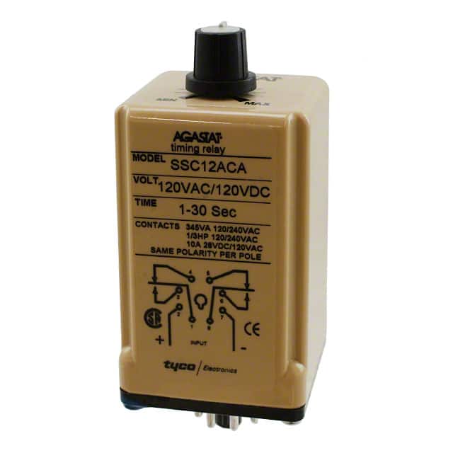 SSC12ACA RELAY TIME DELAY 30SEC 10A 120V