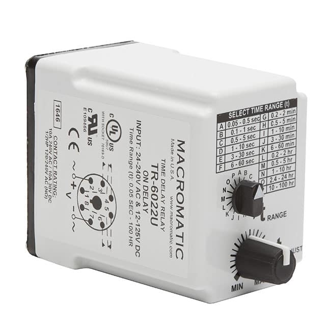 TR-6022U RELAY TIME DELAY 100HR 10A 240V