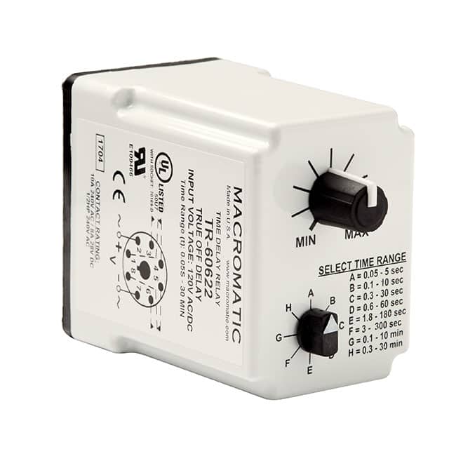 TR-60622 RELAY TIME DELAY 30MIN 10A 240V