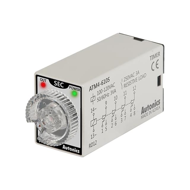ATM4-610S RELAY TIME DELAY 10SEC 3A 250V