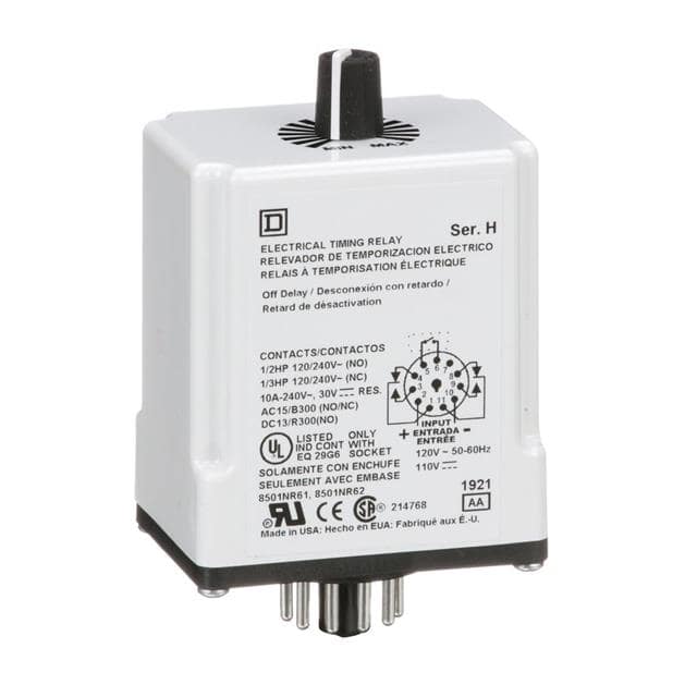 9050JCK25V20 TIMING RELAY, TYPE JCK, PLUG IN,