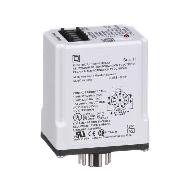 9050JCK70V14 TIMING RELAY, TYPE JCK, PLUG IN,