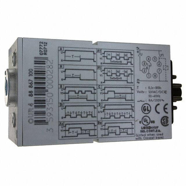 88867100 RELAY TIME DELAY 100HRS 10A 250V