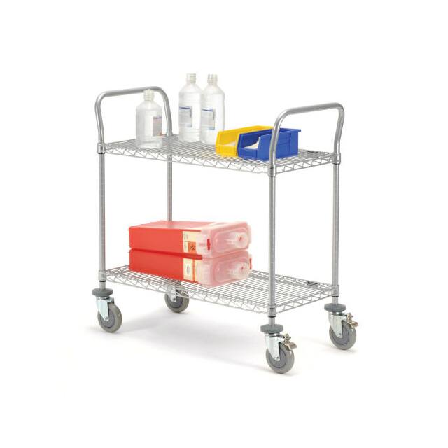 168208B WIRE SHELF UTILITY CART 36X24X38