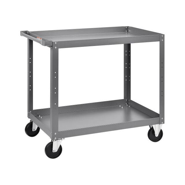 988848 2 SHELF STEEL STOCK CART, 800 LB